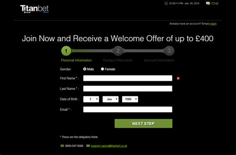 How to create an account – Titanbet.com .
